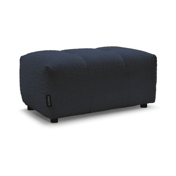 Modrá podnožka z textilie bouclé Roxelane – Bobochic Paris-image-3