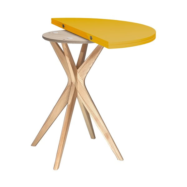 Kulatý rozkládací jídelní stůl 45x90 cm Jubi – Ragaba-image-3