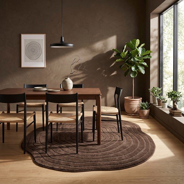 Hnědý koberec 160x230 cm Pebble – ESTE-image-1