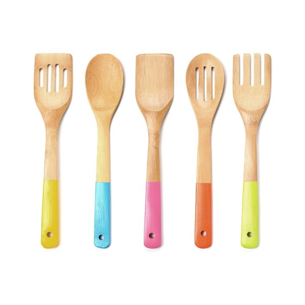 Sada dřevěných kuchyňských pomocníků Premier Housewares Utensil Set, 5 ks-image-1