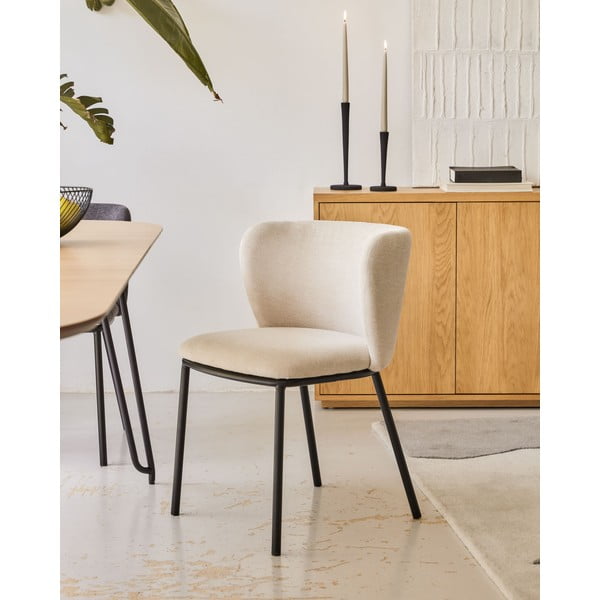 Béžová jídelní židle Ciselia – Kave Home-image-1