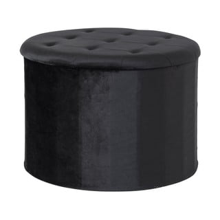 Černý sametový taburet Turup - House Nordic