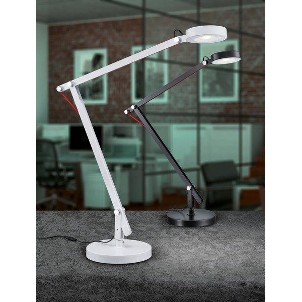 Černá LED stolní lampa s ohybatelnou konstrukcí (výška 90 cm) Amsterdam – Trio-image-2