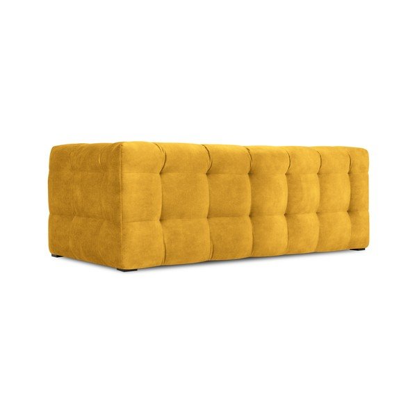 Žlutá sametová pohovka Windsor & Co Sofas Vesta, 208 cm-image-4