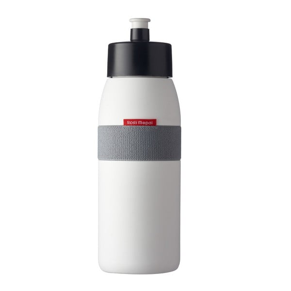Bílá lahev na vodu Rosti Mepal Ellipse Sports, 500 ml