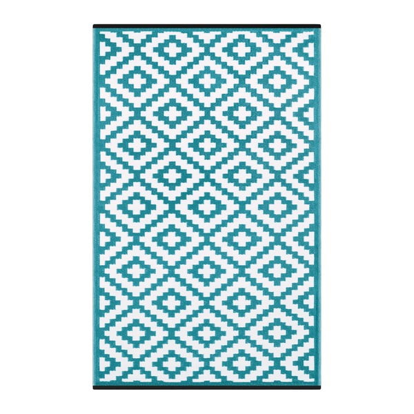 Modro-bílý oboustranný koberec vhodný i do exteriéru Green Decore Classo, 150 x 240 cm
