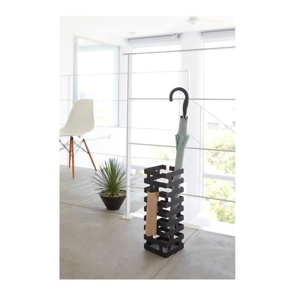 Černý stojan na deštníky YAMAZAKI Brick-image-2