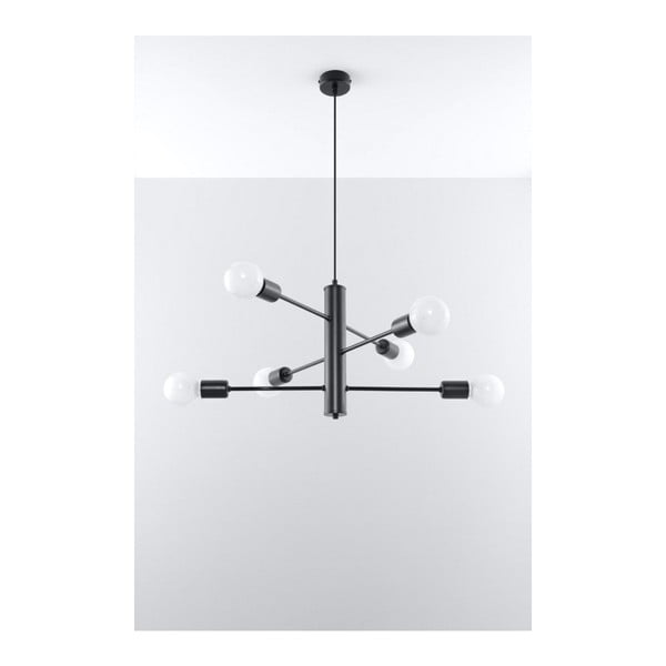 Černé zásvěsné svítidlo Sollux Donato 6-image-2