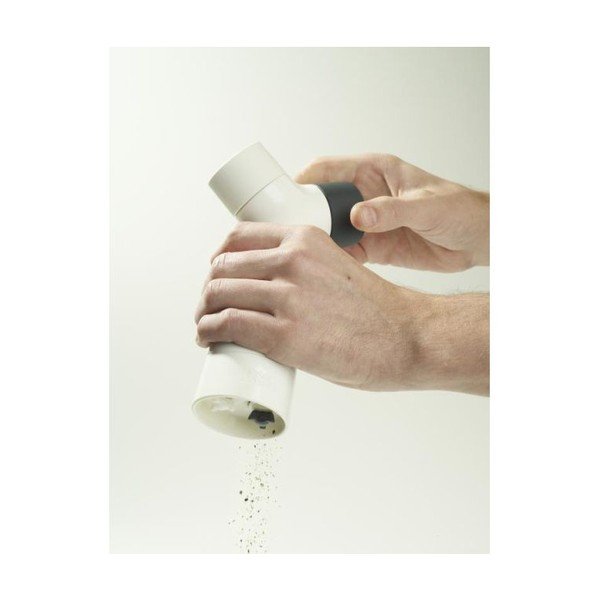 Dvoukomorový mlýnek na pepř a sůl Grinder, bílý-image-3