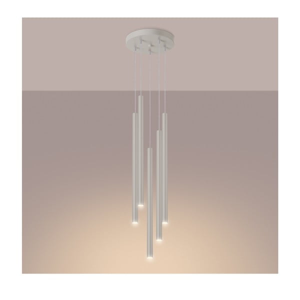 Krémové závěsné svítidlo ø 25 cm Fideus – Sollux-image-1