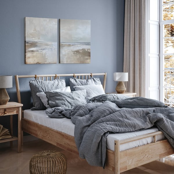 Obrazy s ručně malovanými prvky v sadě 2 ks 50x70 cm Breeze – Styler-image-1