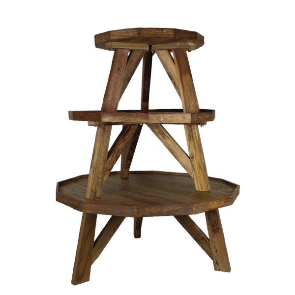 Konferenční stolek  z teakového dřeva HSM collection Diamond, Ø 90 cm-image-1