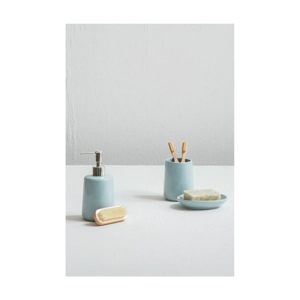 Světle modrá kamenná sada doplňků do koupelny Moon – Premier Housewares-image-4