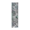 Šedo-tyrkysový běhoun 80x300 cm Marbled – Flair Rugs