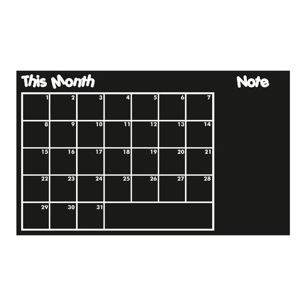 Nástěnná tabulová samolepka This Month