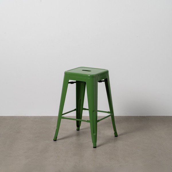 Zelené kovové barové stoličky v sadě 2 ks (výška sedáku 61 cm) – Ixia-image-1