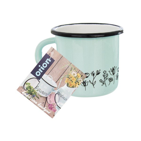 Mátově zelený smaltovaný hrnek Orion Meadow, 400 ml-image-2