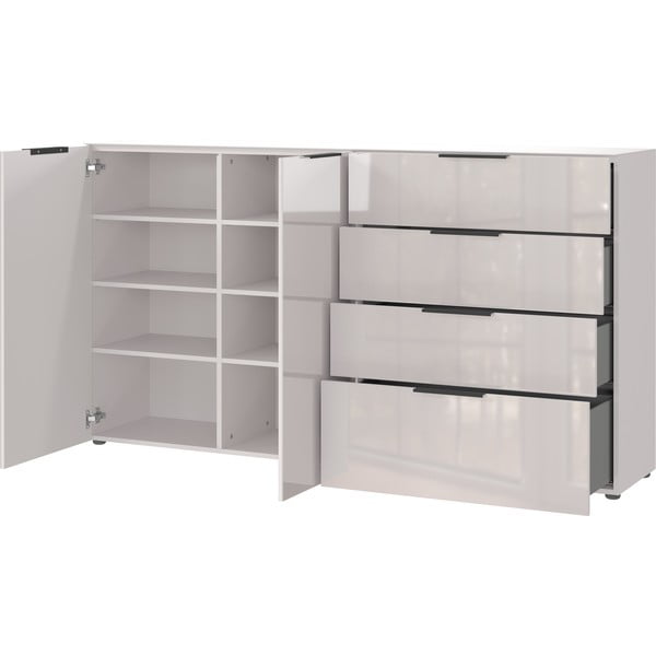 Krémová nízká komoda 184x102 cm Oakland – Germania-image-3