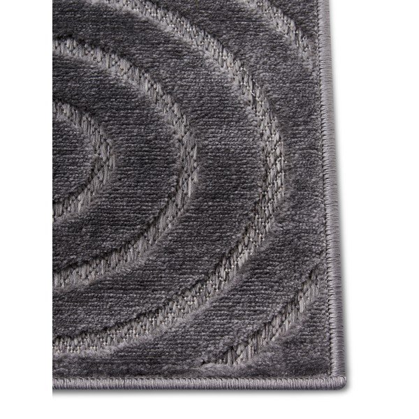 Antracitový koberec 67x120 cm Iconic Wave – Hanse Home-image-3