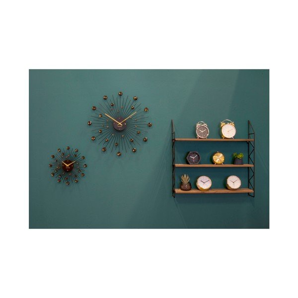 Budík v kovově zlaté barvě Karlsson Wake Up-image-1