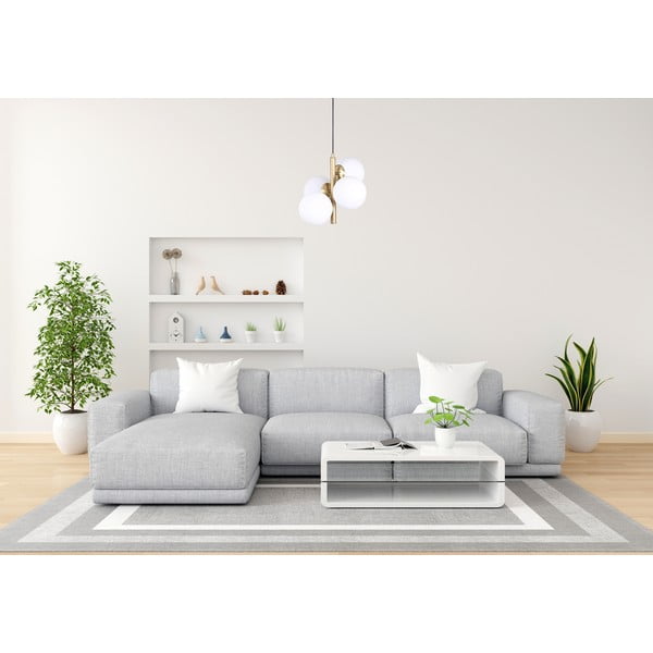 Závěsné svítidlo se skleněným stínidlem ve zlato-bílé barvě ø 15 cm Forte – Squid Lighting-image-2