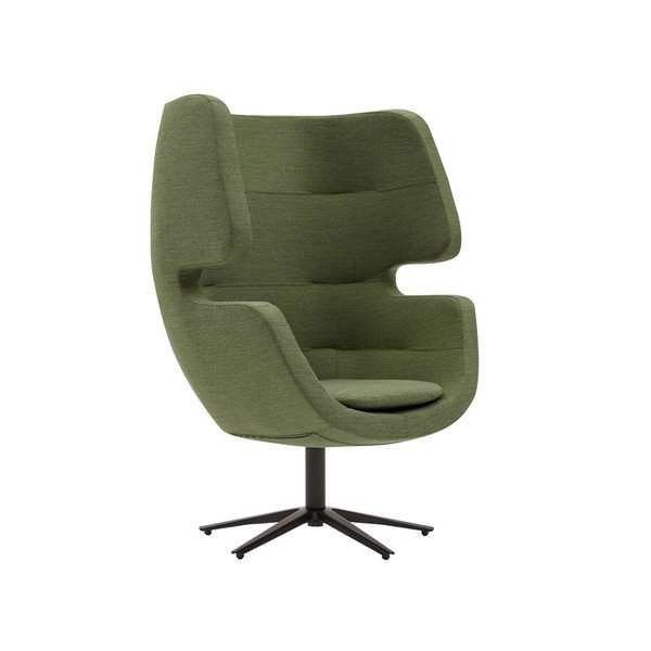 Tmavě zelené otočné křeslo Softline Moai