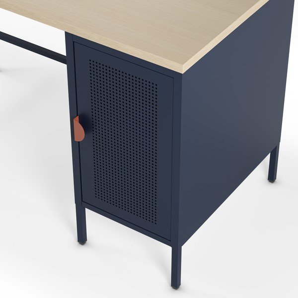 Pracovní stůl s deskou v dubovém dekoru 60x120 cm Sayla – Marckeric-image-2