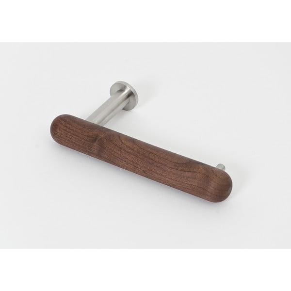 Nástěnný držák na toaletní papír z ořechového dřeva Wireworks Yoku-image-3