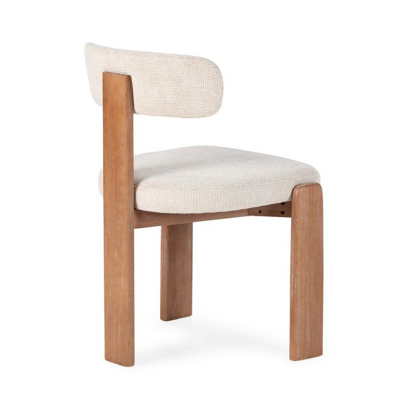 Krémové čalouněné jídelní židle v sadě 2 ks Nadia – MOME-image-4