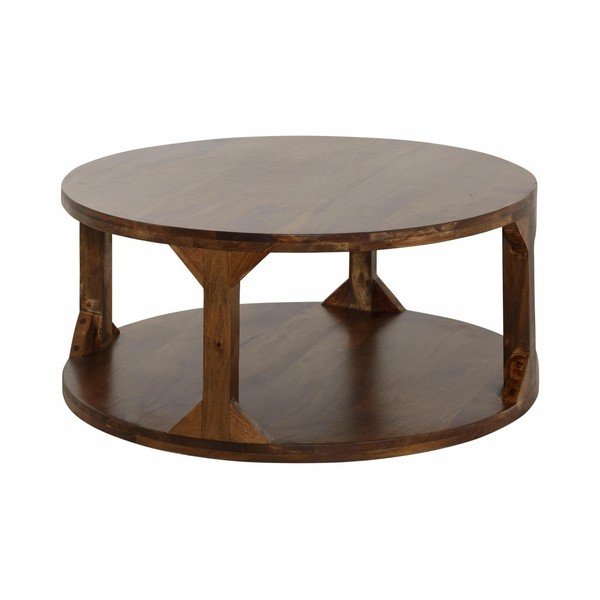 Konferenční stolek z mangového dřeva Støraa Misha, průměr 60 cm-image-1