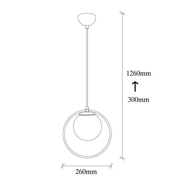 Černé kovové závěsné svítidlo Opviq lights Vivi-image-1