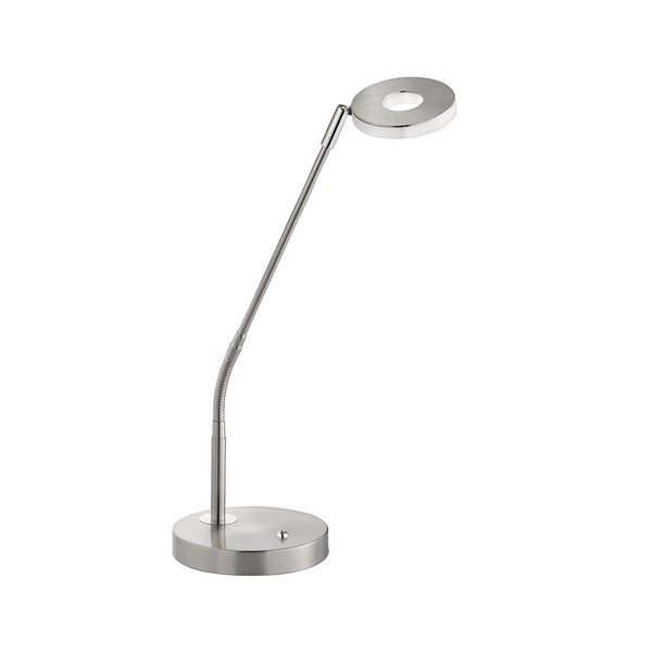 Kovová LED stmívatelná stolní lampa ve stříbrné barvě (výška 60 cm) Dent – Fischer & Honsel