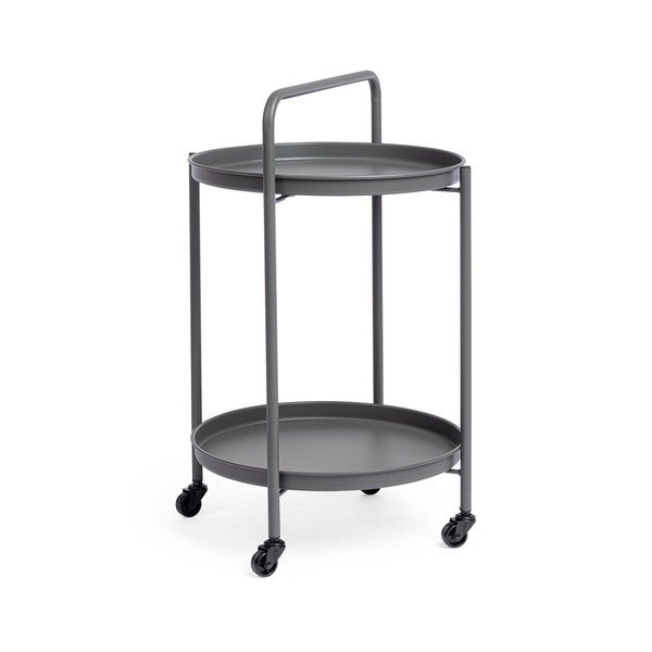 Ocelový servírovací stolek ø 44,5 cm Austin – Bizzotto