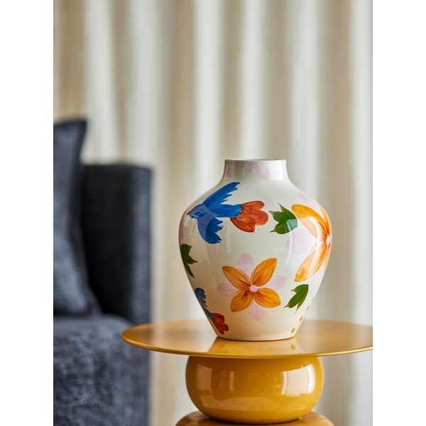 Ručně malovaná váza z kameniny (výška 27 cm) Maricala – Bloomingville-image-1