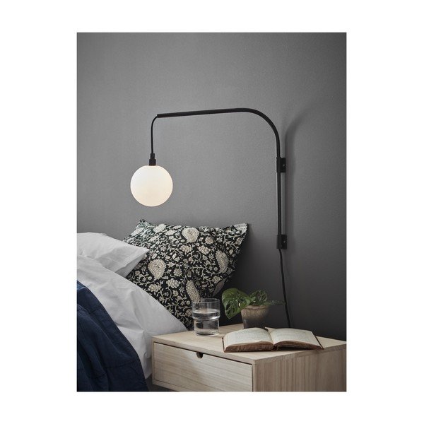 Černá nástěnná lampa Markslöjd Buddy-image-1