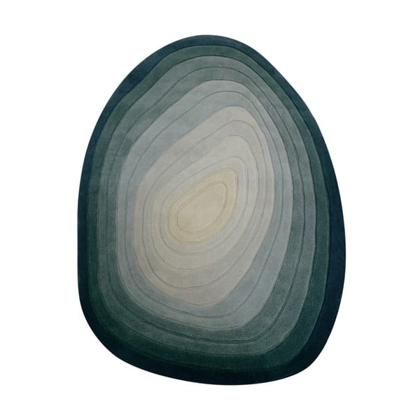 Modrý vlněný koberec 160x230 cm Puddle Ombre Wool – Flair Rugs