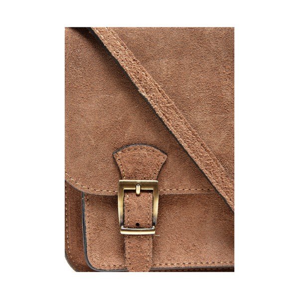 Světle hnědá kožená taška přes rameno Renata Corsi-image-3