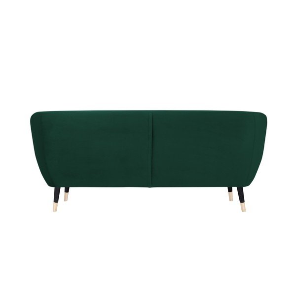 Zelená pohovka s černými nohami Mazzini Sofas Amelie, 188 cm-image-4