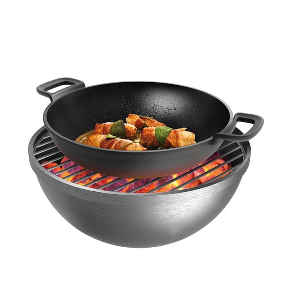 Wok litinová pánev ø 30 cm Massive – Tescoma-image-3