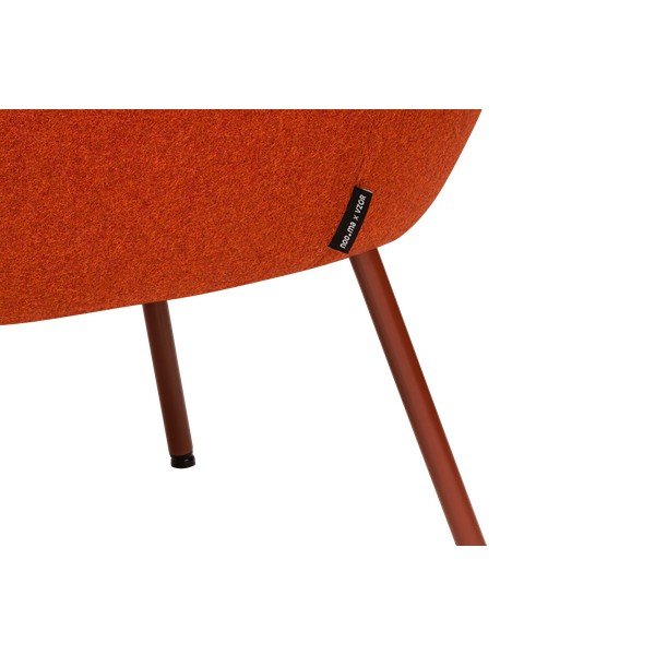 Červené vlněné křeslo RM58 – noo.ma-image-4