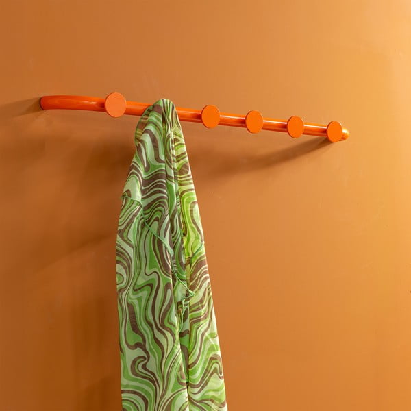 Oranžový kovový nástěnný věšák 75 cm Retro – Spinder Design-image-4