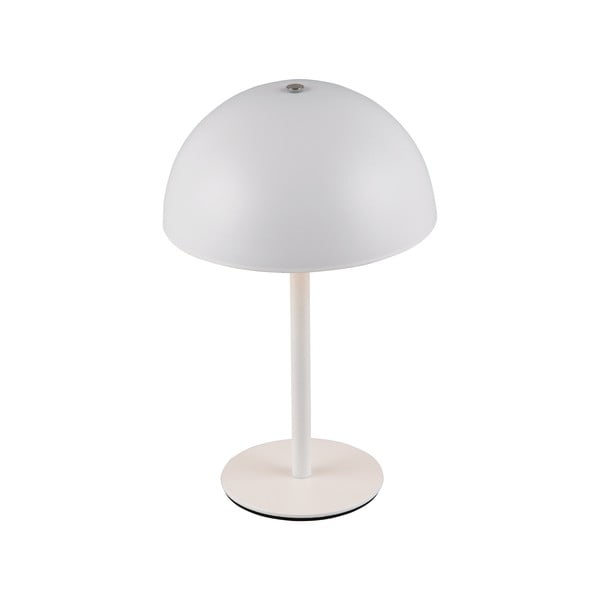 Matně bílá LED stolní lampa s kovovým stínidlem (výška 21 cm) Munoz – Trio-image-4