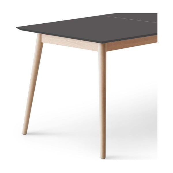 Rozkládací jídelní stůl s černou deskou a přídavnou deskou 90x165 cm Meza – Hammel Furniture-image-4