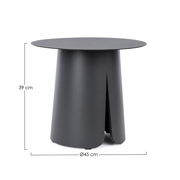 Hliníkový kulatý zahradní stolek ø 45 cm Bryan – Bizzotto-image-2