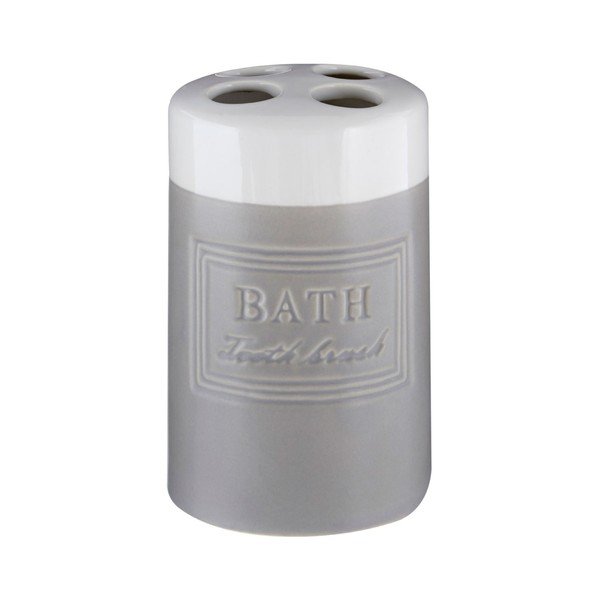 Bílo-šedý kelímek na kartáčky Premier Housewares Vida-image-1