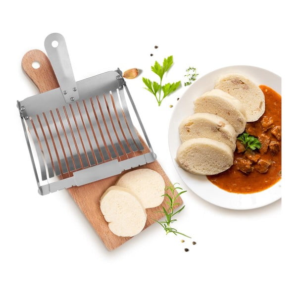 Nerezový kráječ knedlíků Orion, 21 x 21 cm-image-1