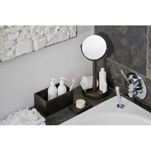 Odkládací box z dubového dřeva Wireworks Mezza Dark-image-1