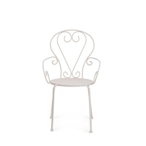 Béžová kovová zahradní židle Etienne – Bizzotto-image-2