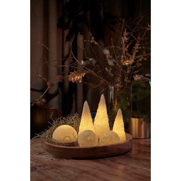 Světelná LED dekorace Sirius Snow Cone, výška 18 cm-image-1