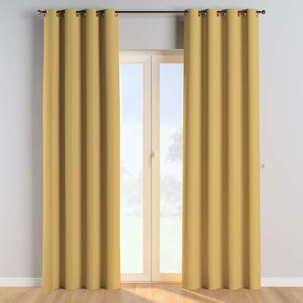 Žlutý závěs 260x130 cm Cotton Story - Yellow Tipi-image-1